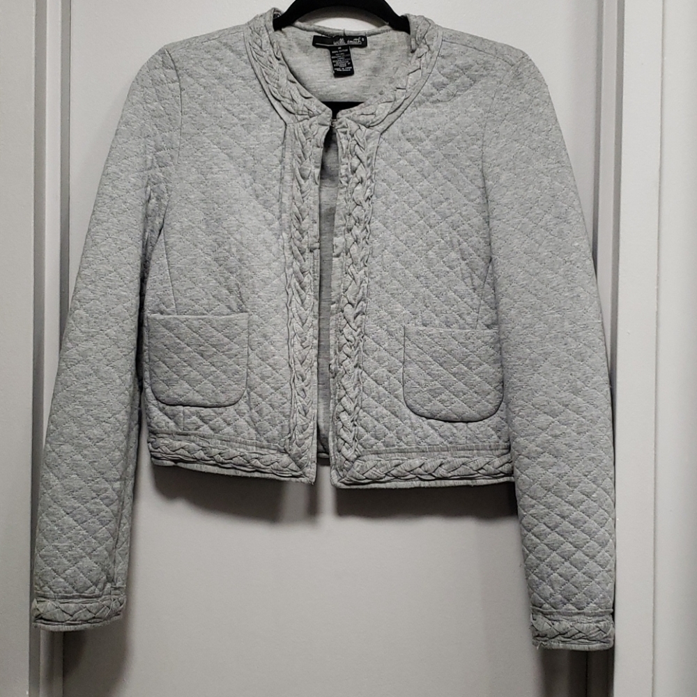 Willi Smith light gray short Blazer size M